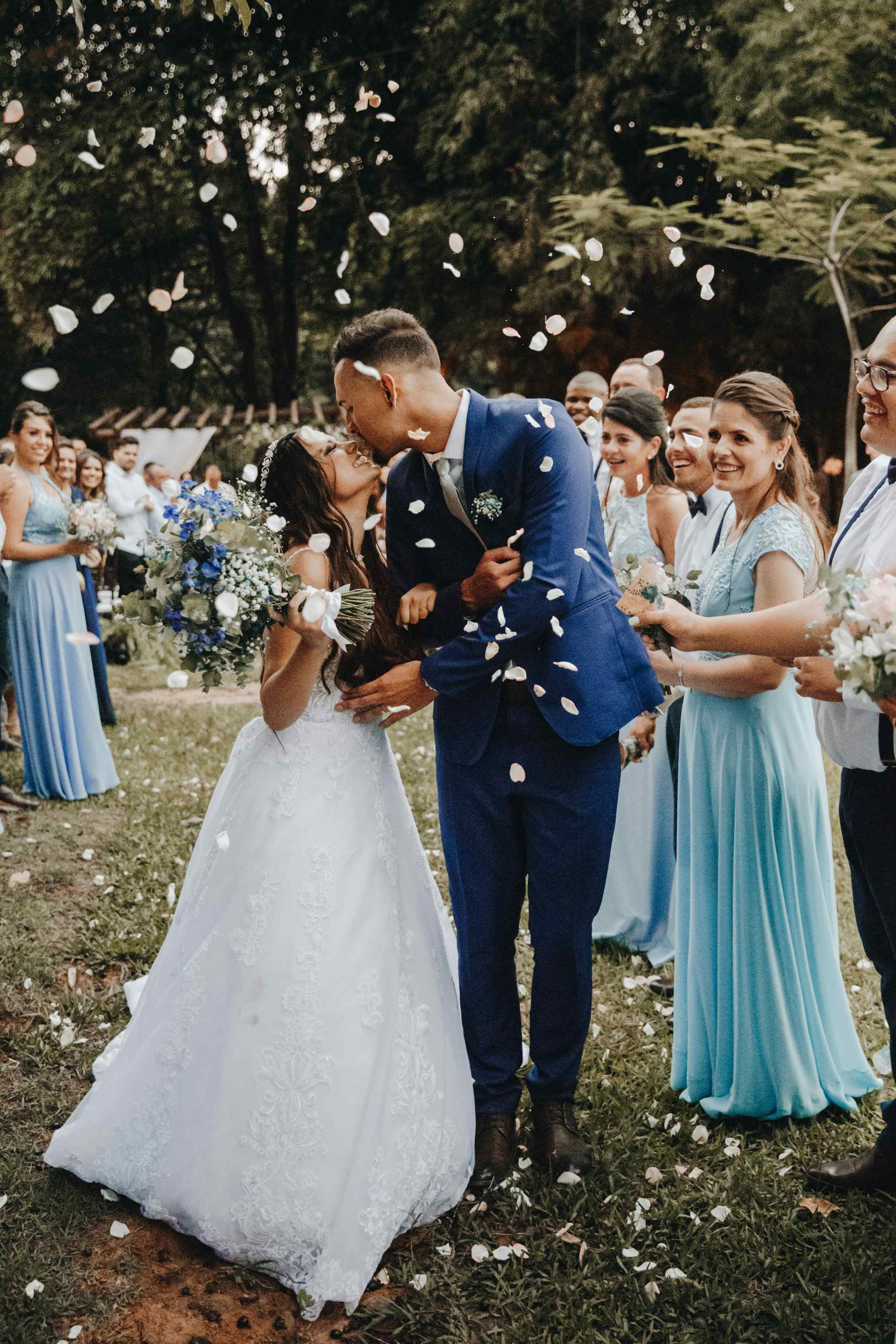 Beautiful outdoor wedding ceremony